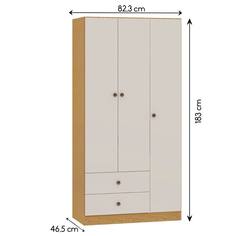 COMBO TANA CLOSET 3P 2C + COMODA 3C + VELADOR 2C - 6