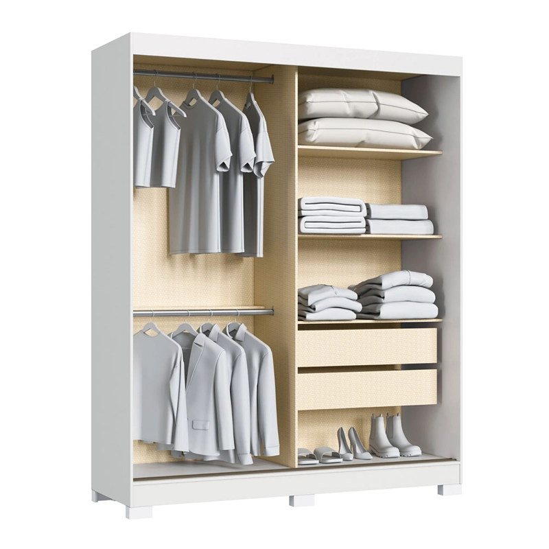CLOSET RUDA BLANCO 2P 2C - 4