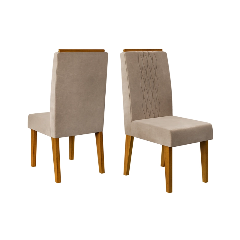 JUEGO DE COMEDOR VEKKA HOME ARGO LIA 6 SILLAS - 4