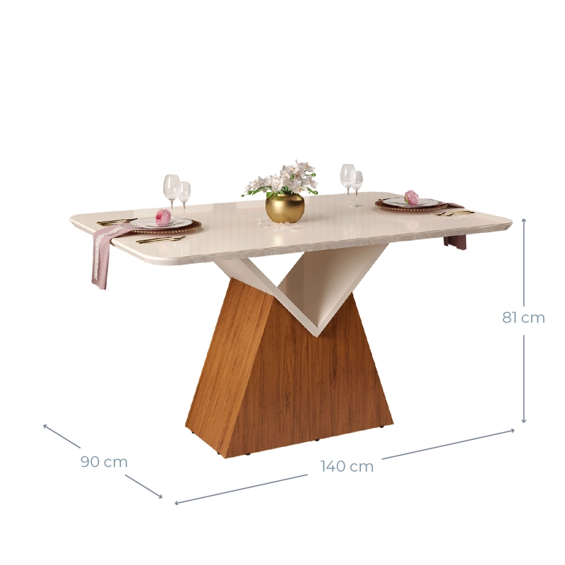 JUEGO DE COMEDOR VEKKA HOME ARGO LIA 6 SILLAS - 6