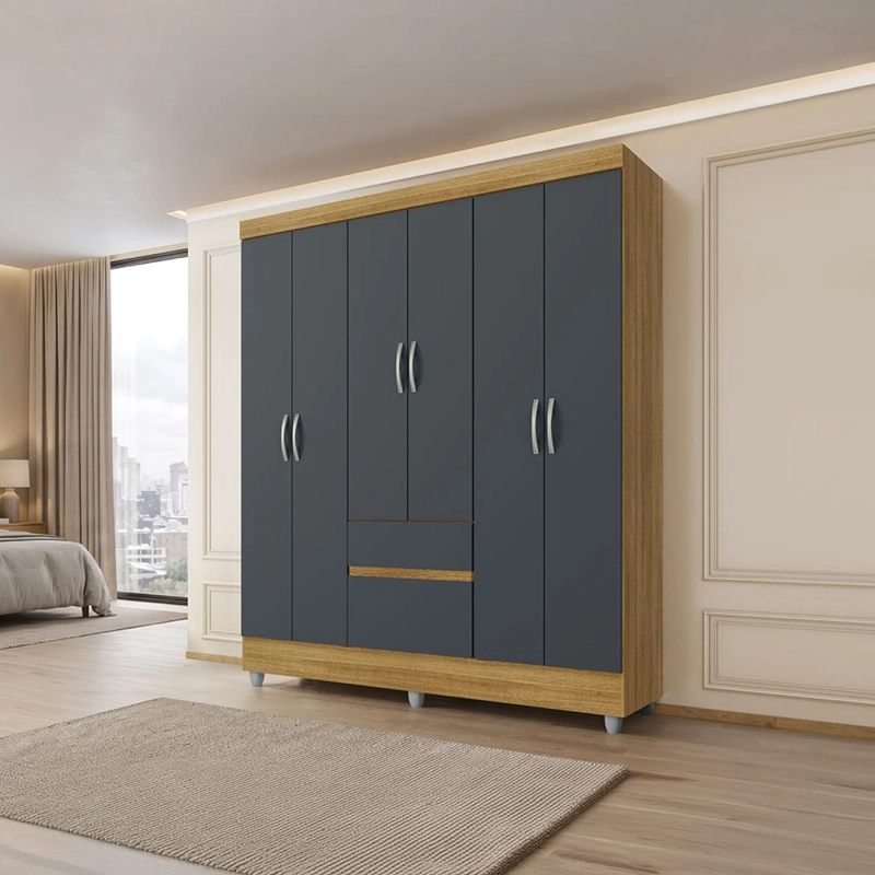 CLOSET IDEAL 6P 2C GRIS - 1