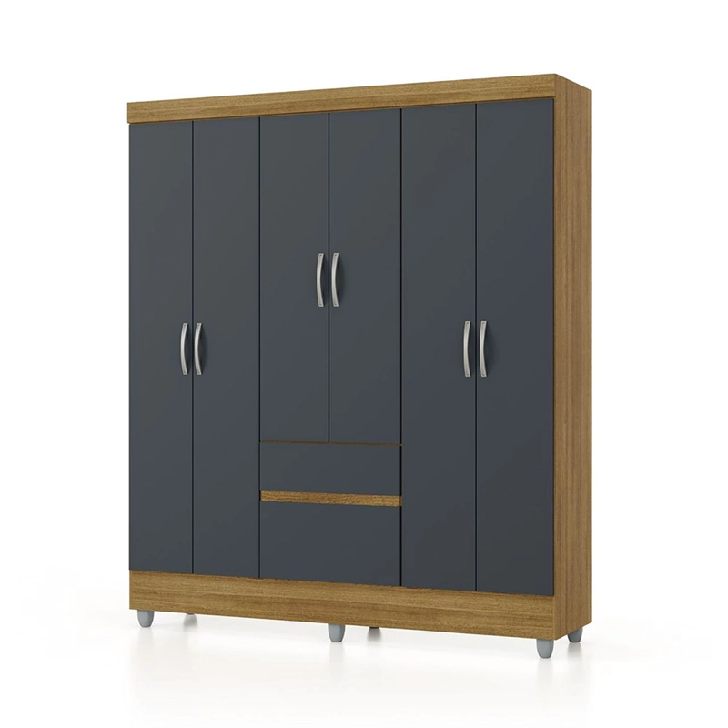 CLOSET IDEAL 6P 2C GRIS - 3