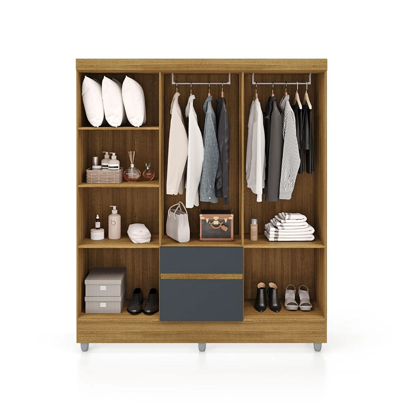 CLOSET IDEAL 6P 2C GRIS - 4