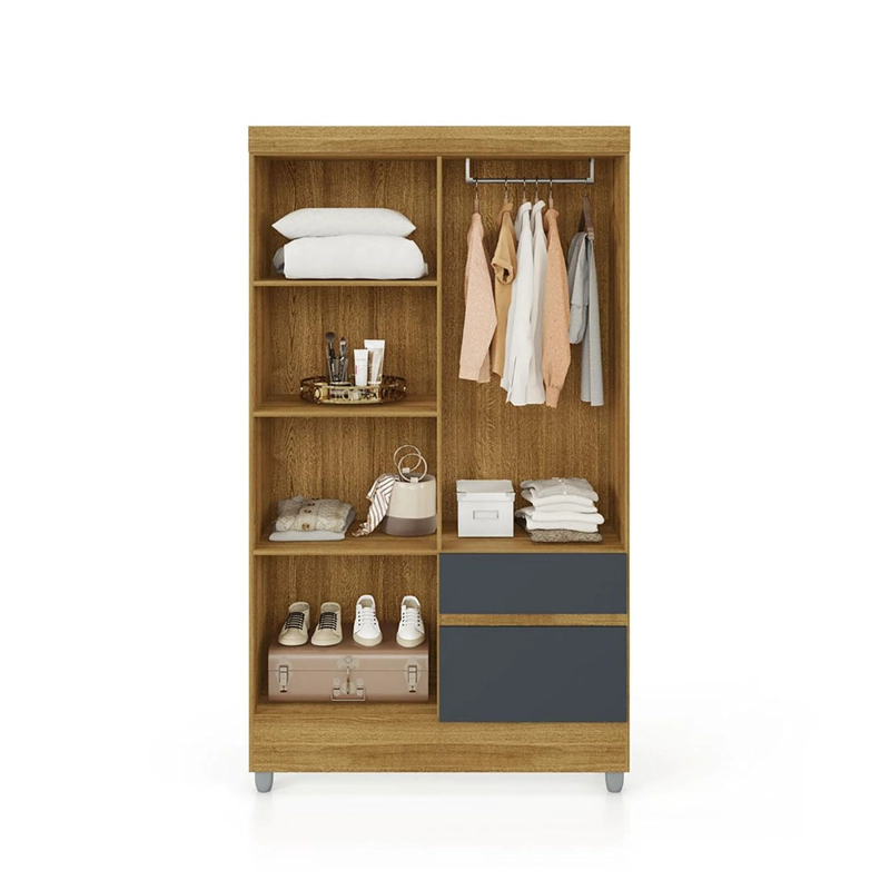 CLOSET IDEAL 4P 2C GRIS - 4