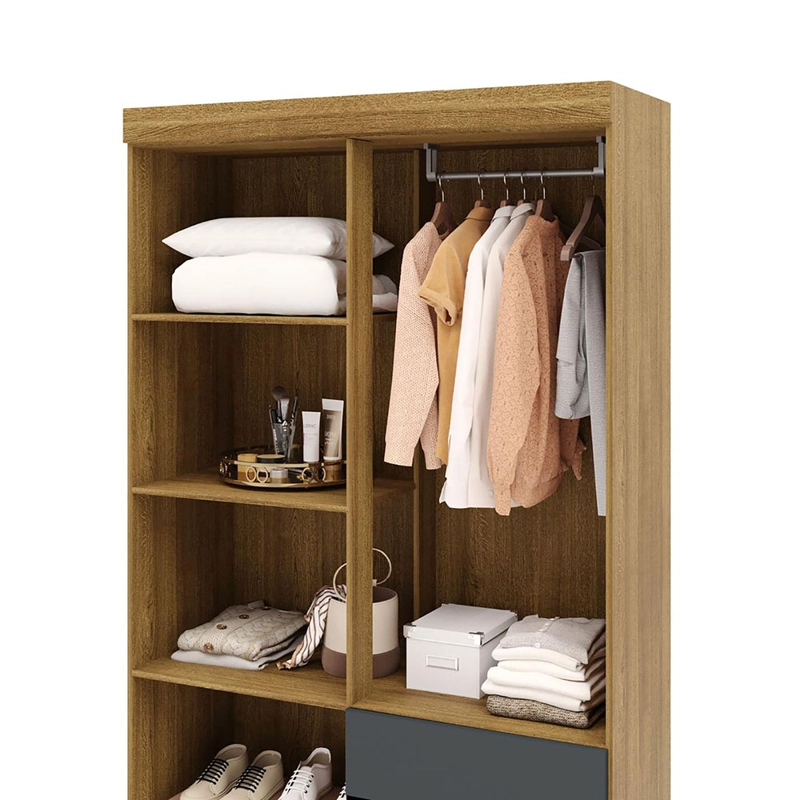 CLOSET IDEAL 4P 2C GRIS - 6