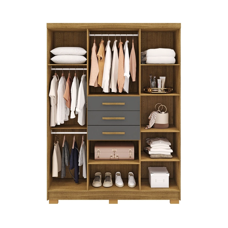 CLOSET TAURUS 6P 3C GRIS - 4