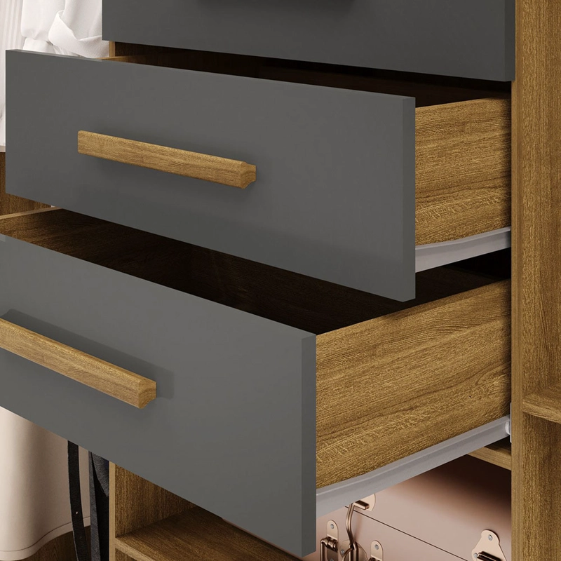 CLOSET TAURUS 6P 3C GRIS - 5