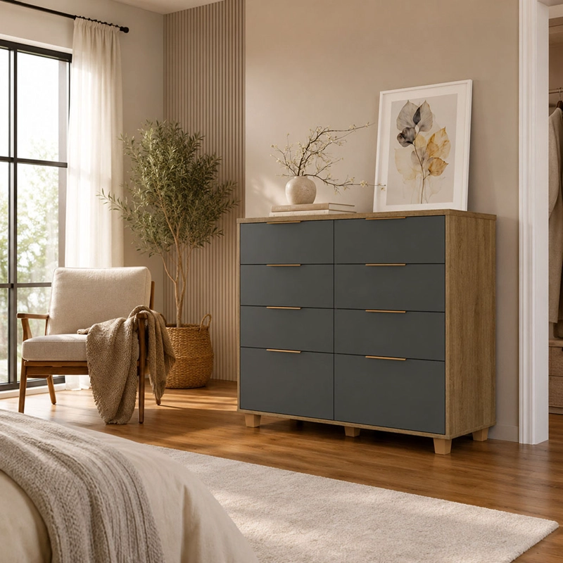 COMODA DUBAI 8C GRIS - 2