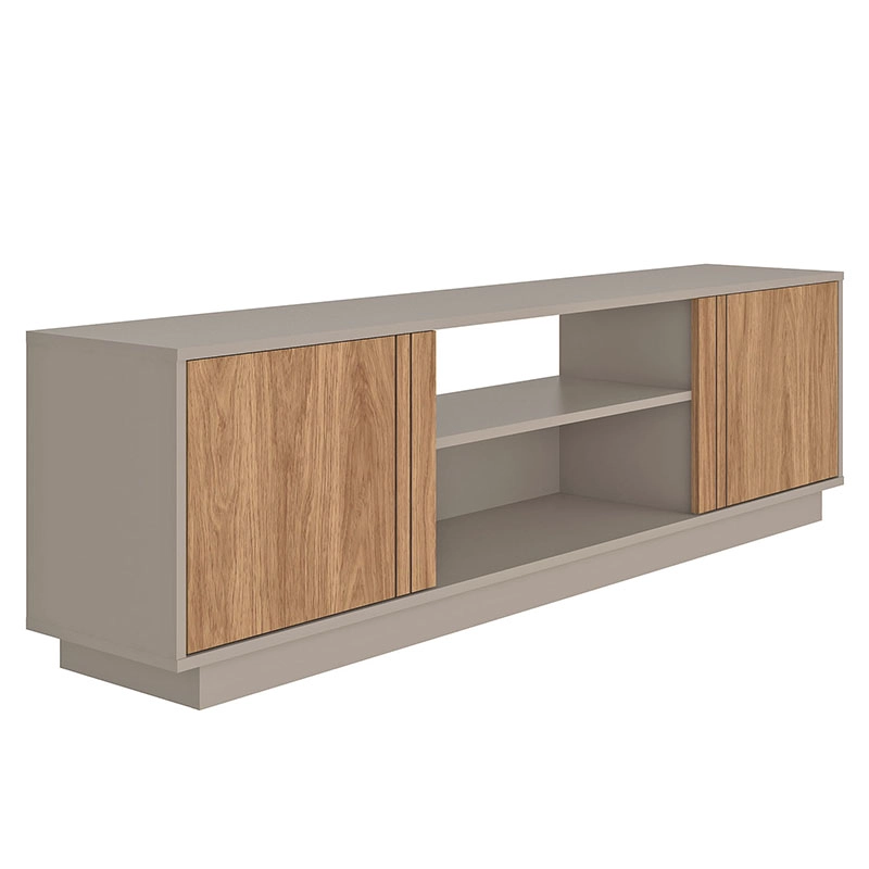 RACK TV ARAUCO 2P GRIS/CAFE - 3