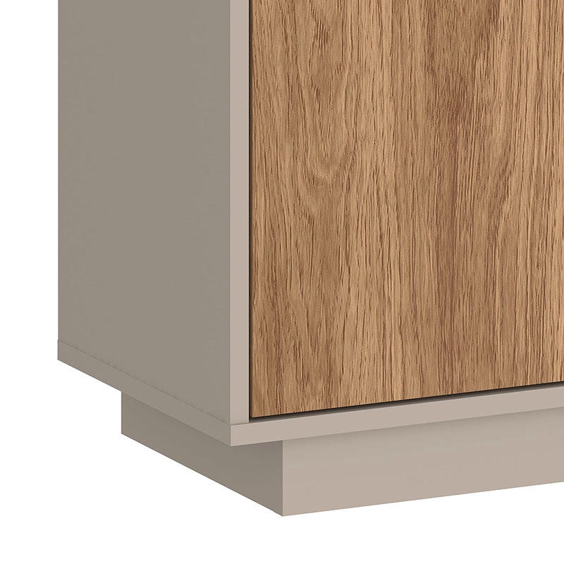 RACK TV ARAUCO 2P GRIS/CAFE - 4