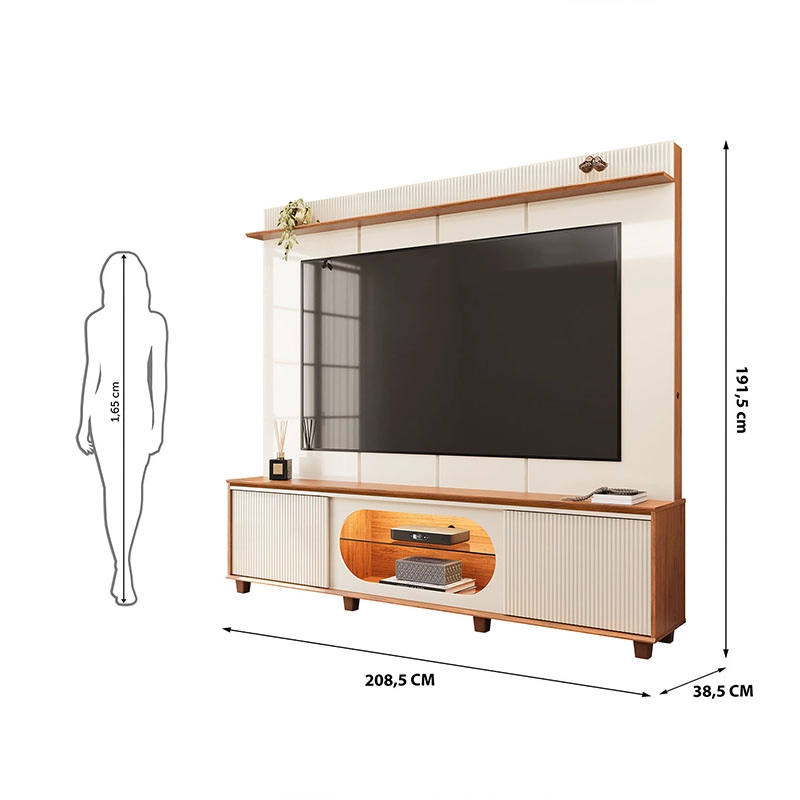 HOME TV MAIA BEIGE/CAFE - 6