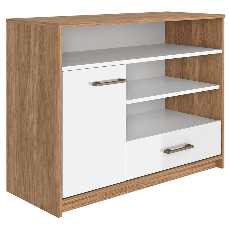 RACK TV HERA 1P 1C CAFE /BLANCO - 3