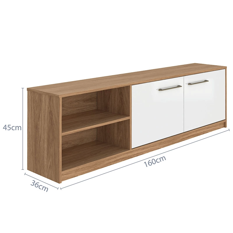 RACK TV LICAN 2P CAFE /BLANCO - 6