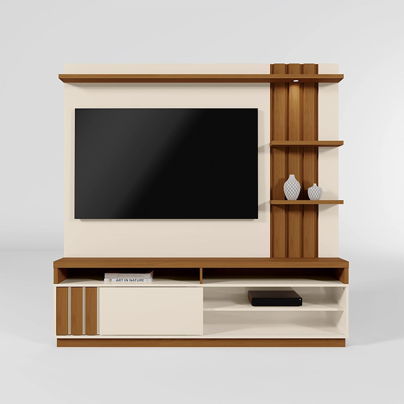 HOME TV MARIANA 55' BEIGE/CAFE - 1
