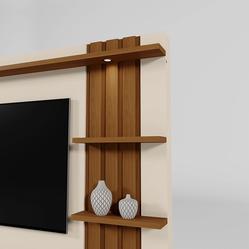 HOME TV MARIANA 55' BEIGE/CAFE - 4