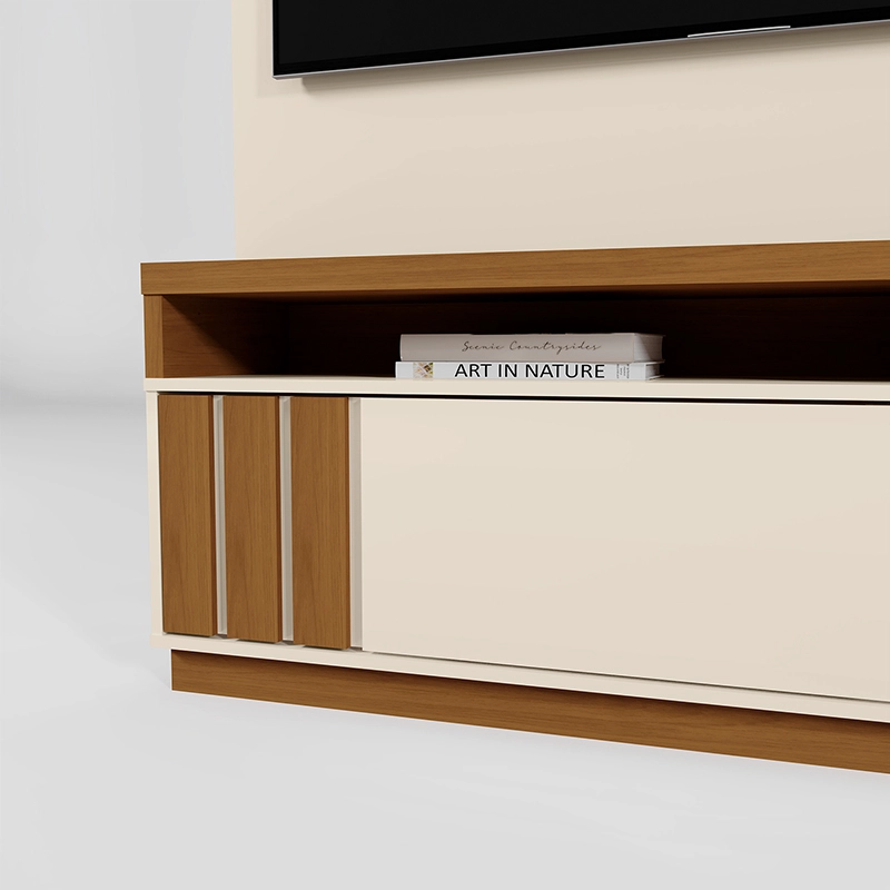HOME TV MARIANA 55' BEIGE/CAFE - 5