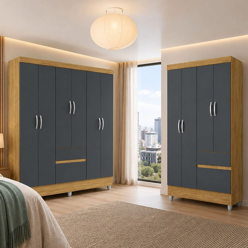 COMBO CLOSET IDEAL 6P+4P GRIS - 2