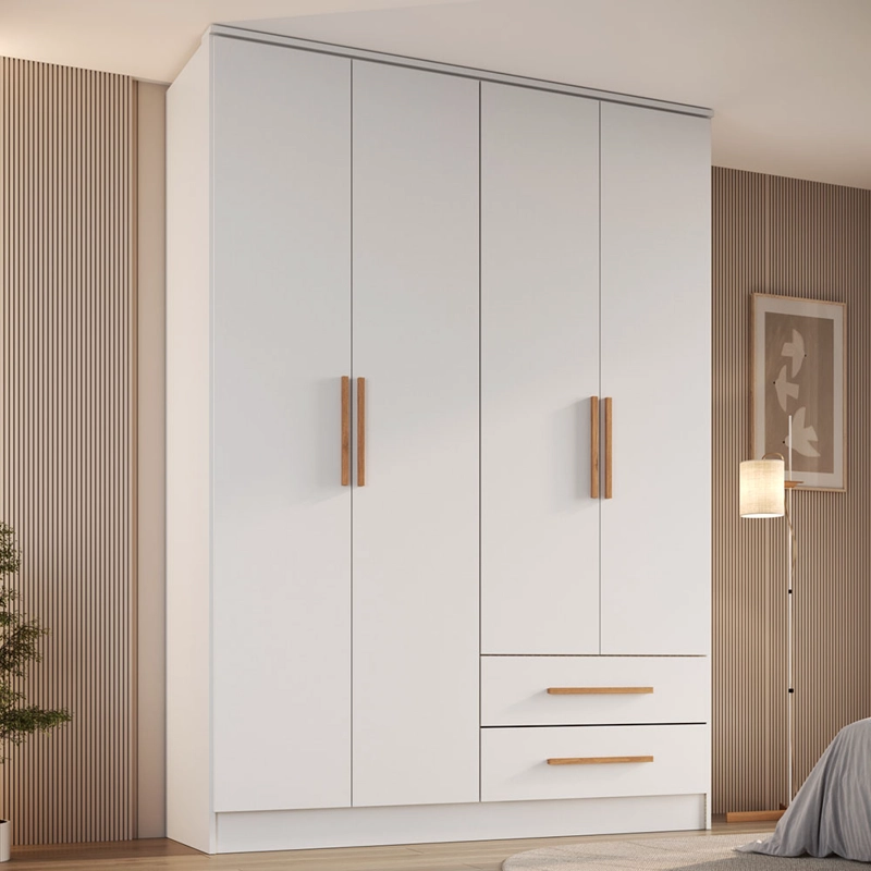 CLOSET PEQUIM 4 PUERTAS BLANCO - 2