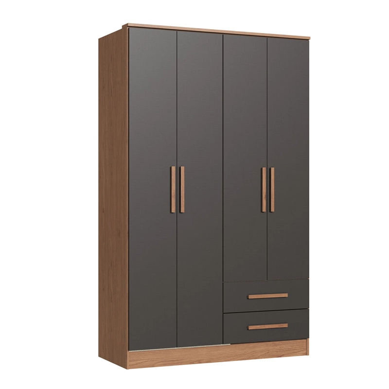 CLOSET PEQUIM 4 PUERTAS GRAFITO - 3