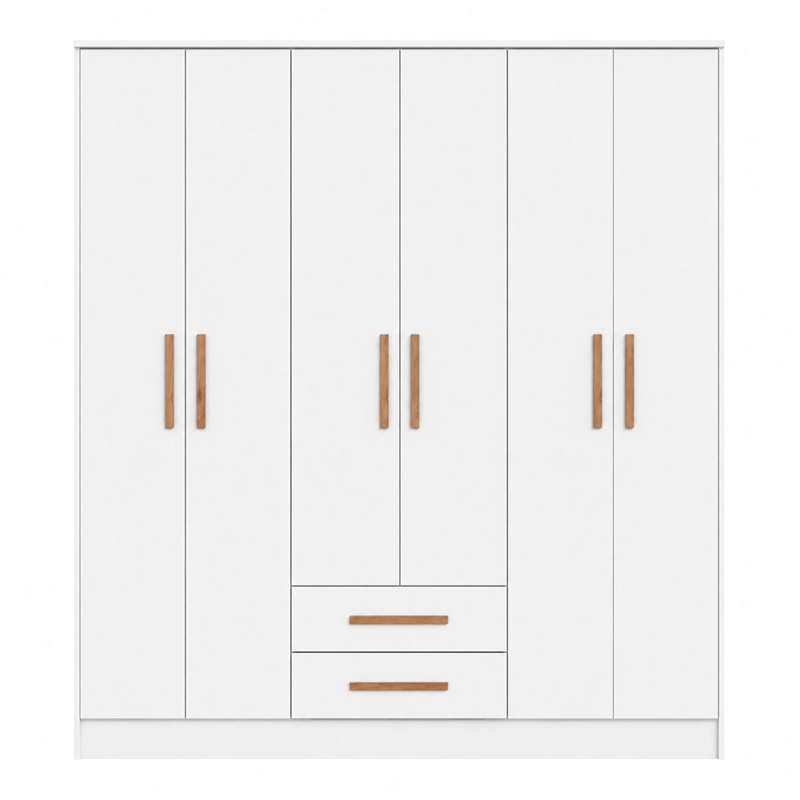 CLOSET PEQUIM 6 PUERTAS BLANCO - 1