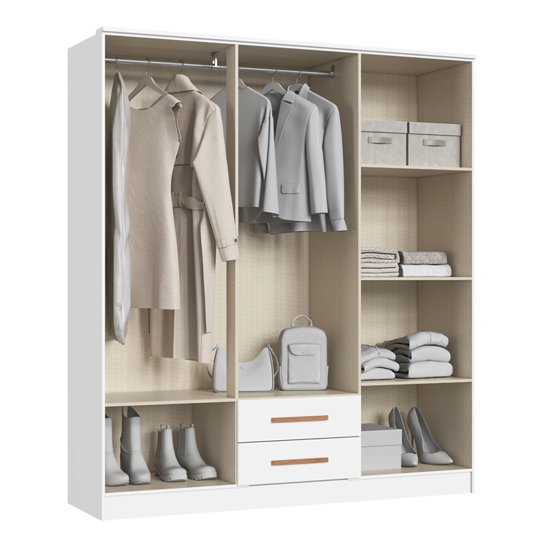 CLOSET PEQUIM 6 PUERTAS BLANCO - 4