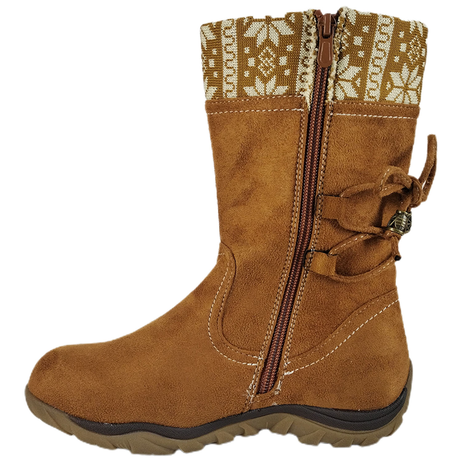 BOTAS DE MUJER SIN TACO GAMUZA - 5