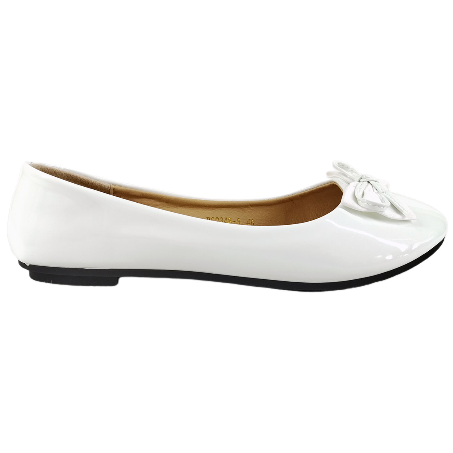 ZAPATOS MUJER MEGABAZAR BLANCO BALLERINAS 48 - 1