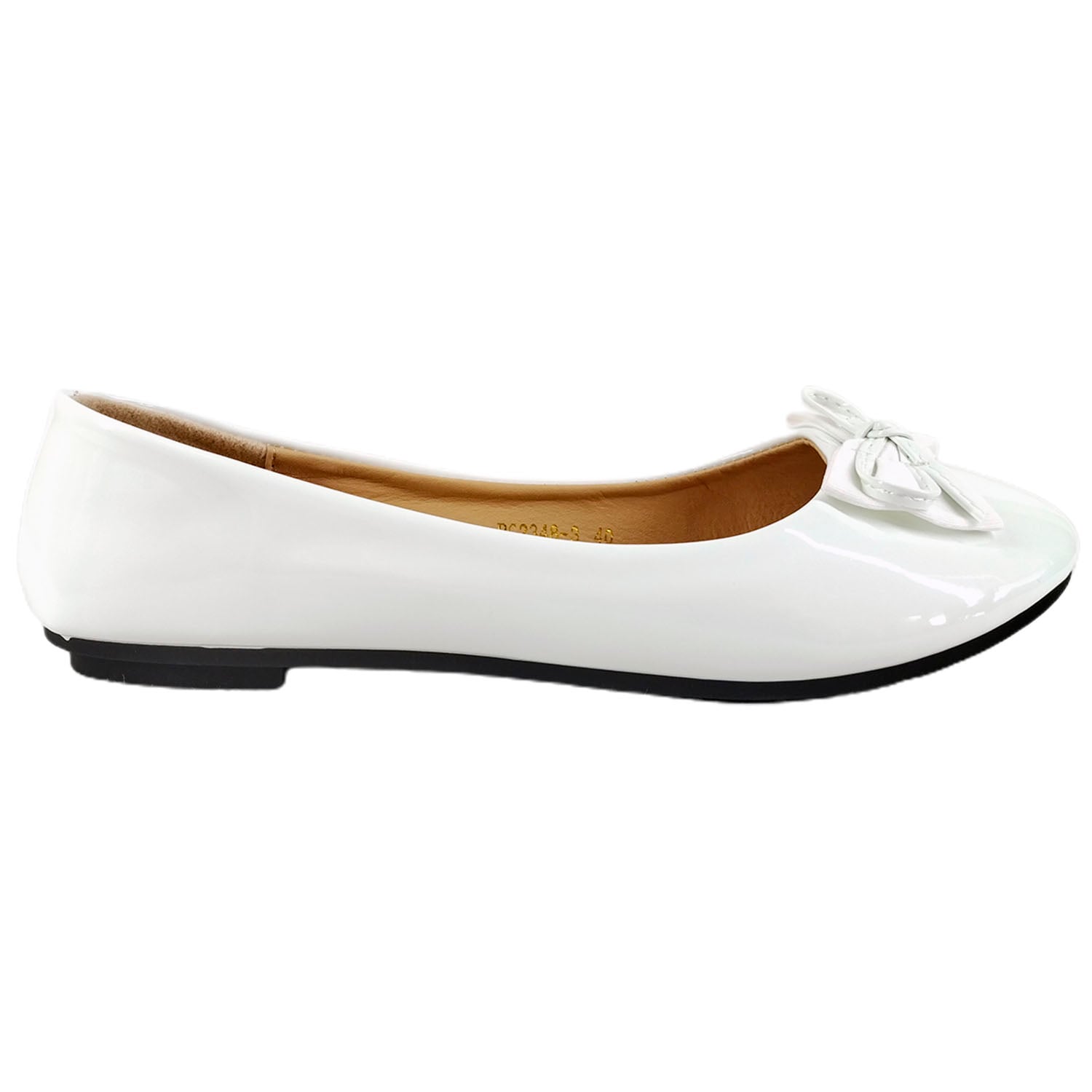 ZAPATOS MUJER MEGABAZAR BLANCO BALLERINAS 48 - 1