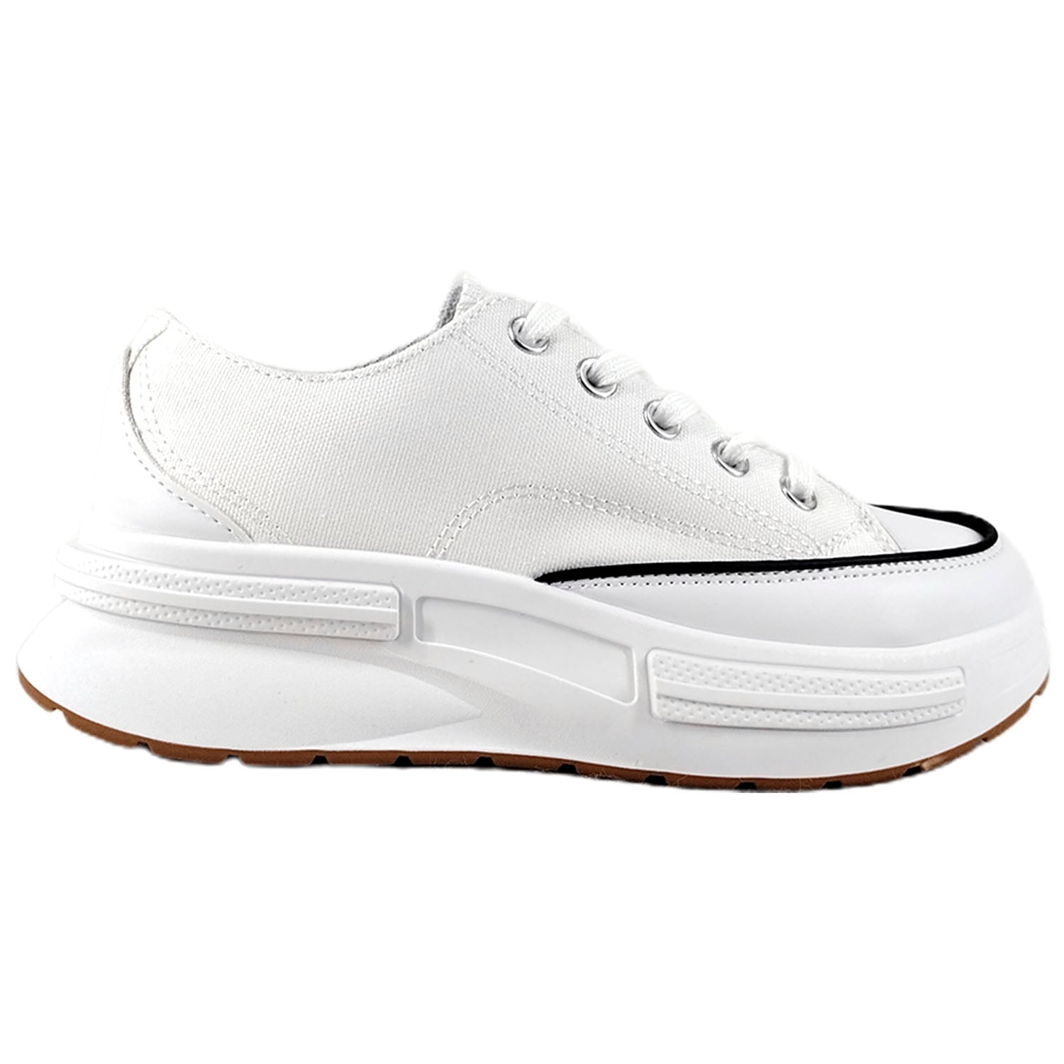 ZAPATILLA URBANA DE MUJER CON PLATAFORMA J26 BLANCO - 1
