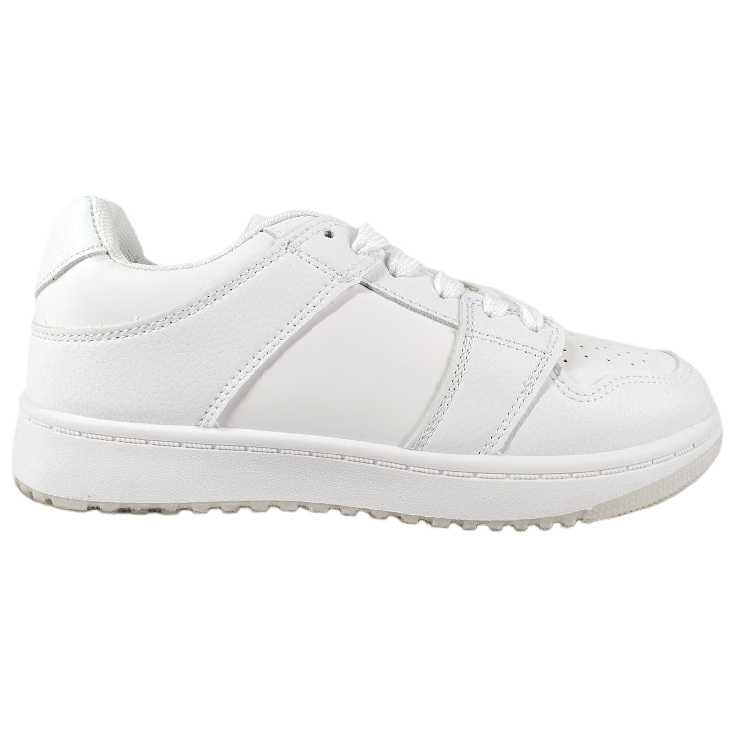 ZAPATILLAS MUJER MEGABAZAR URBANAS CASUALES BLANCO A22 - 1