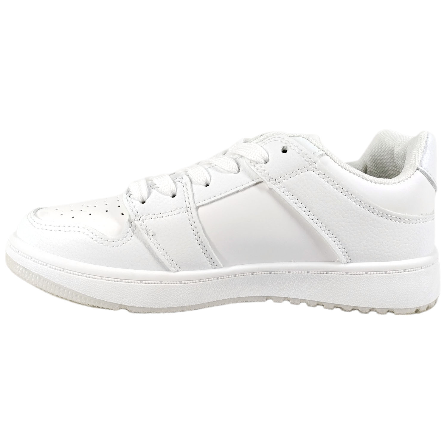 ZAPATILLAS MUJER MEGABAZAR URBANAS CASUALES BLANCO A22 - 5