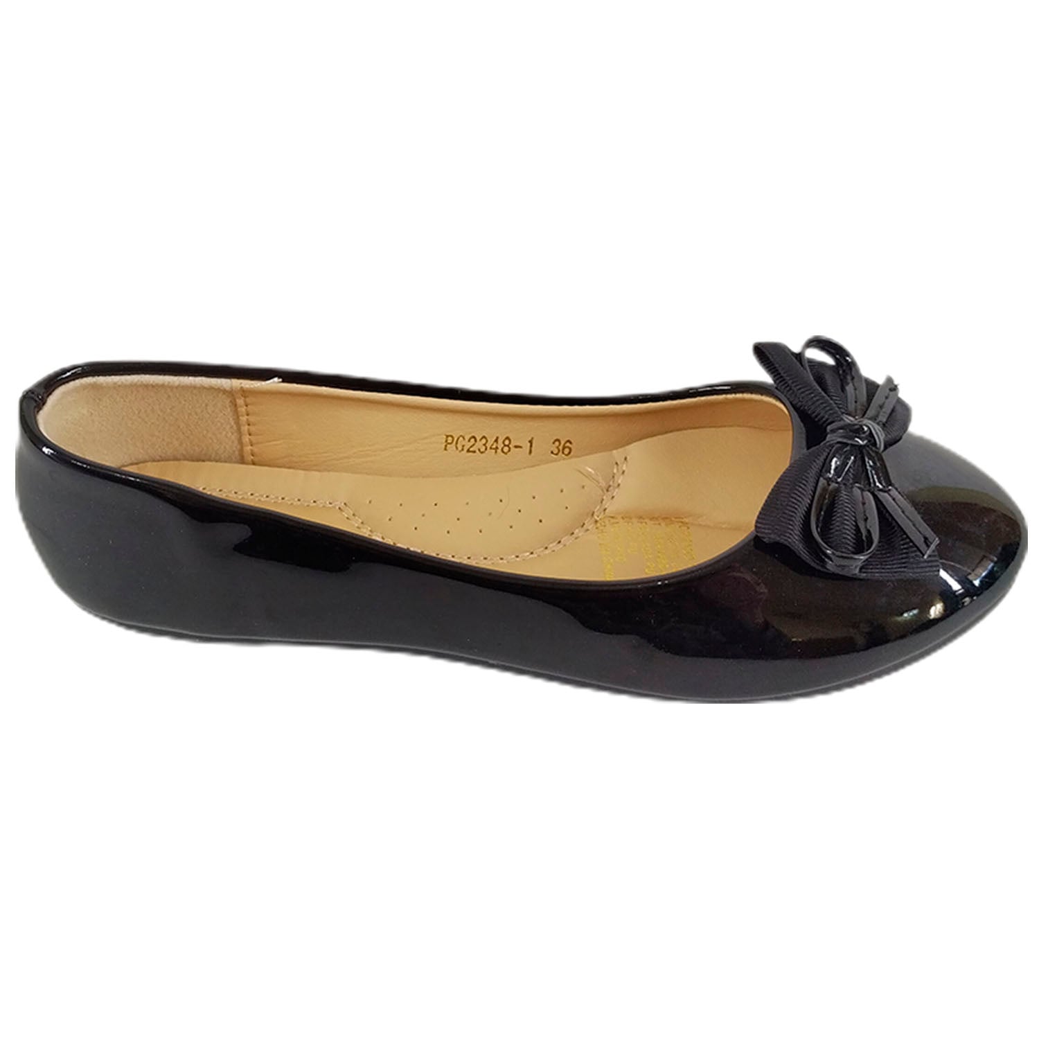 ZAPATOS MUJER MEGABAZAR NEGRO BALLERINAS 48 - 2