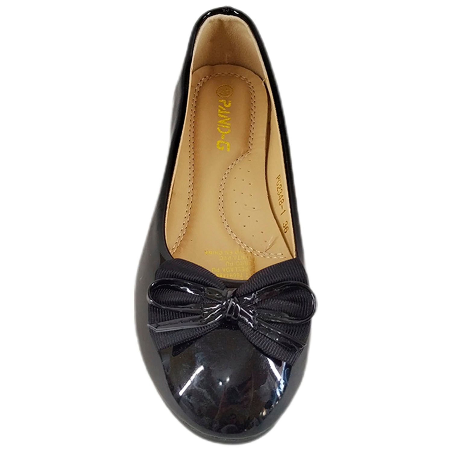 ZAPATOS MUJER MEGABAZAR NEGRO BALLERINAS 48 - 4