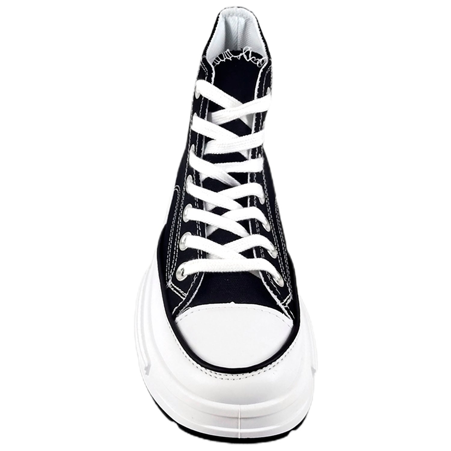 ZAPATILLA URBANA CAÑA ALTA DE MUJER CON PLATAFORMA J25 NEGRO - 3