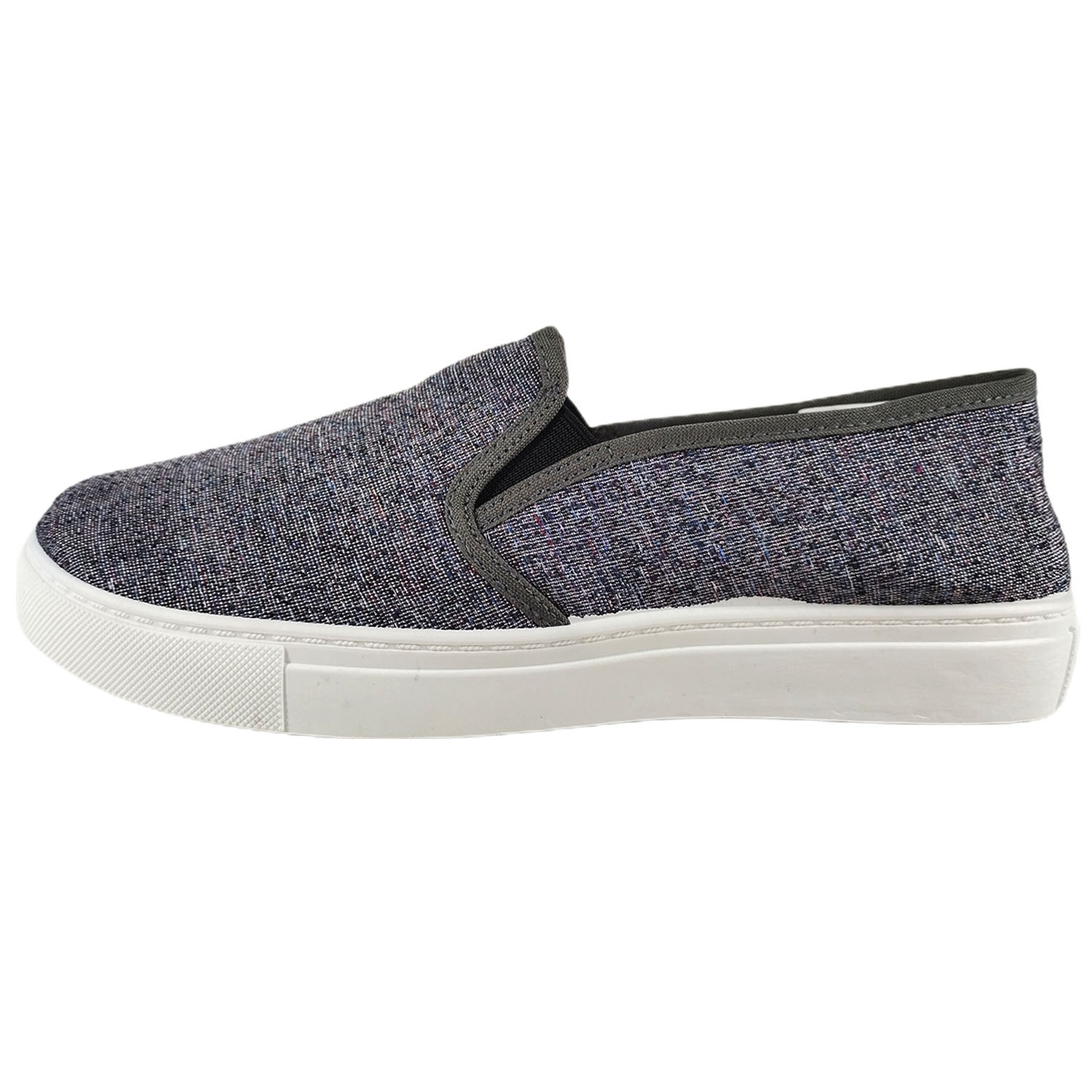 ZAPATILLAS MUJER MEGABAZAR CASUALES LONA R34 - 1