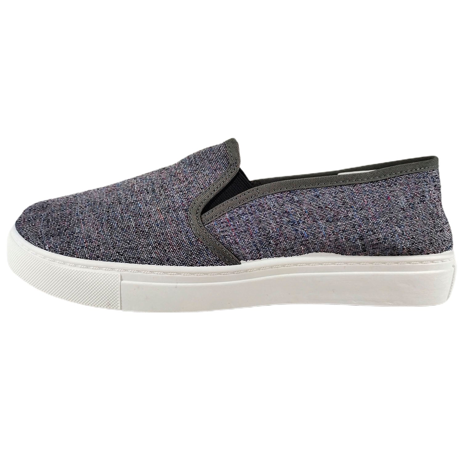 ZAPATILLAS MUJER MEGABAZAR CASUALES LONA R34 - 1
