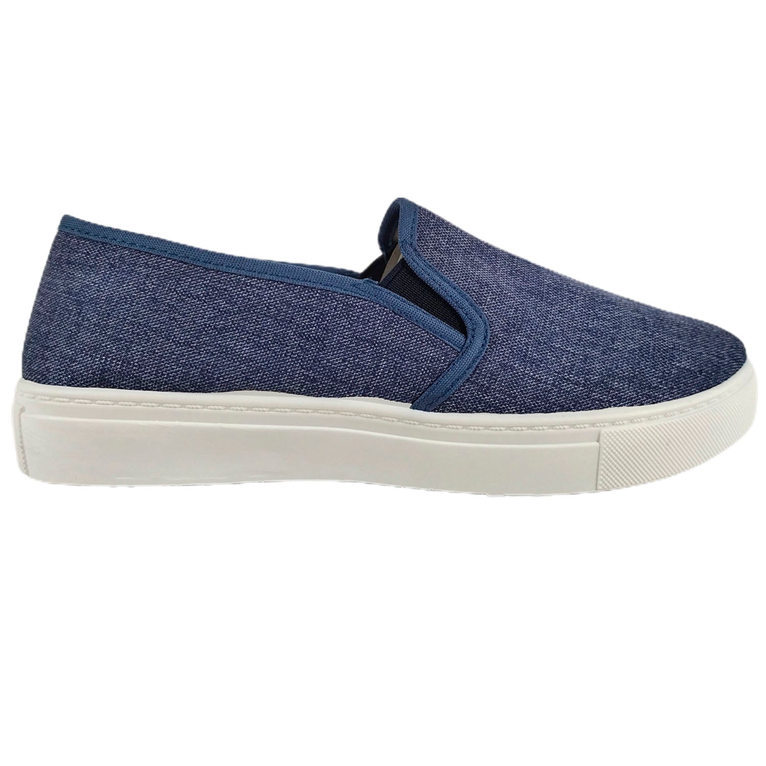 ZAPATILLAS MUJER MEGABAZAR CASUALES LONA R34 - 1