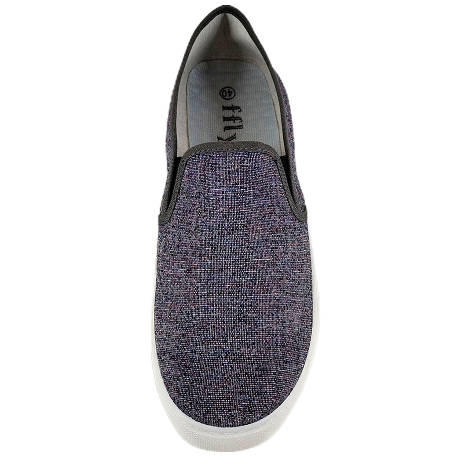 ZAPATILLAS MUJER MEGABAZAR CASUALES LONA R34 - 4