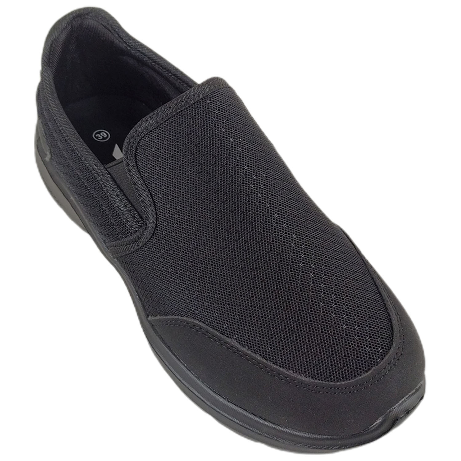 ZAPATILLAS HOMBRE MEGABAZAR CASUALES NEGRO 62 - 3