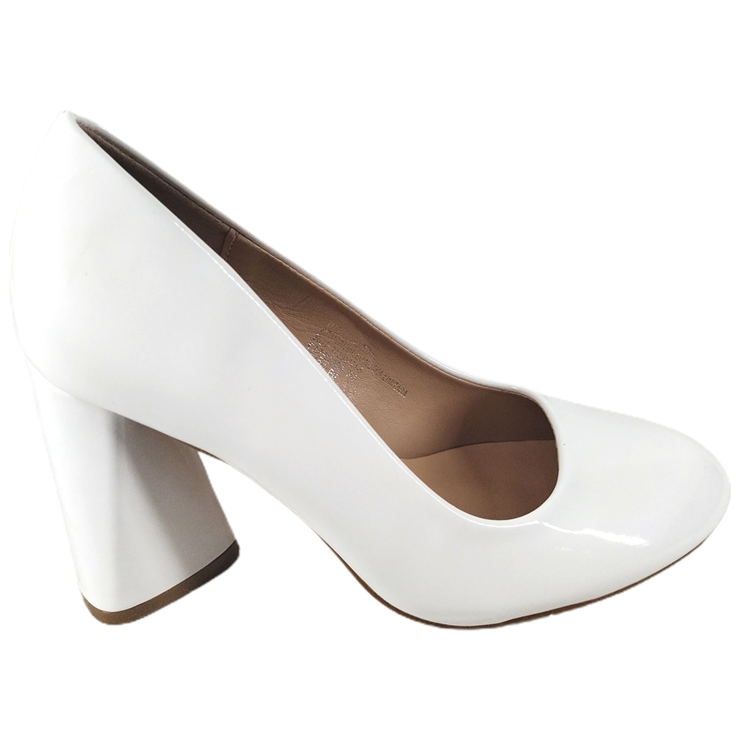 ZAPATO CHAROL FORMAL DE MUJER TACO GRUESO ALTO - 2