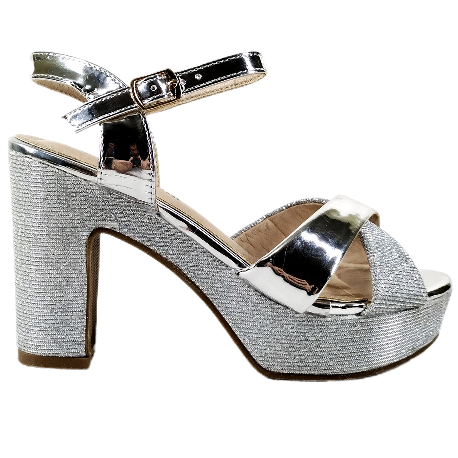 SANDALIAS MUJER MEGABAZAR CON PLAFORMA DE W22 YASNA - 1