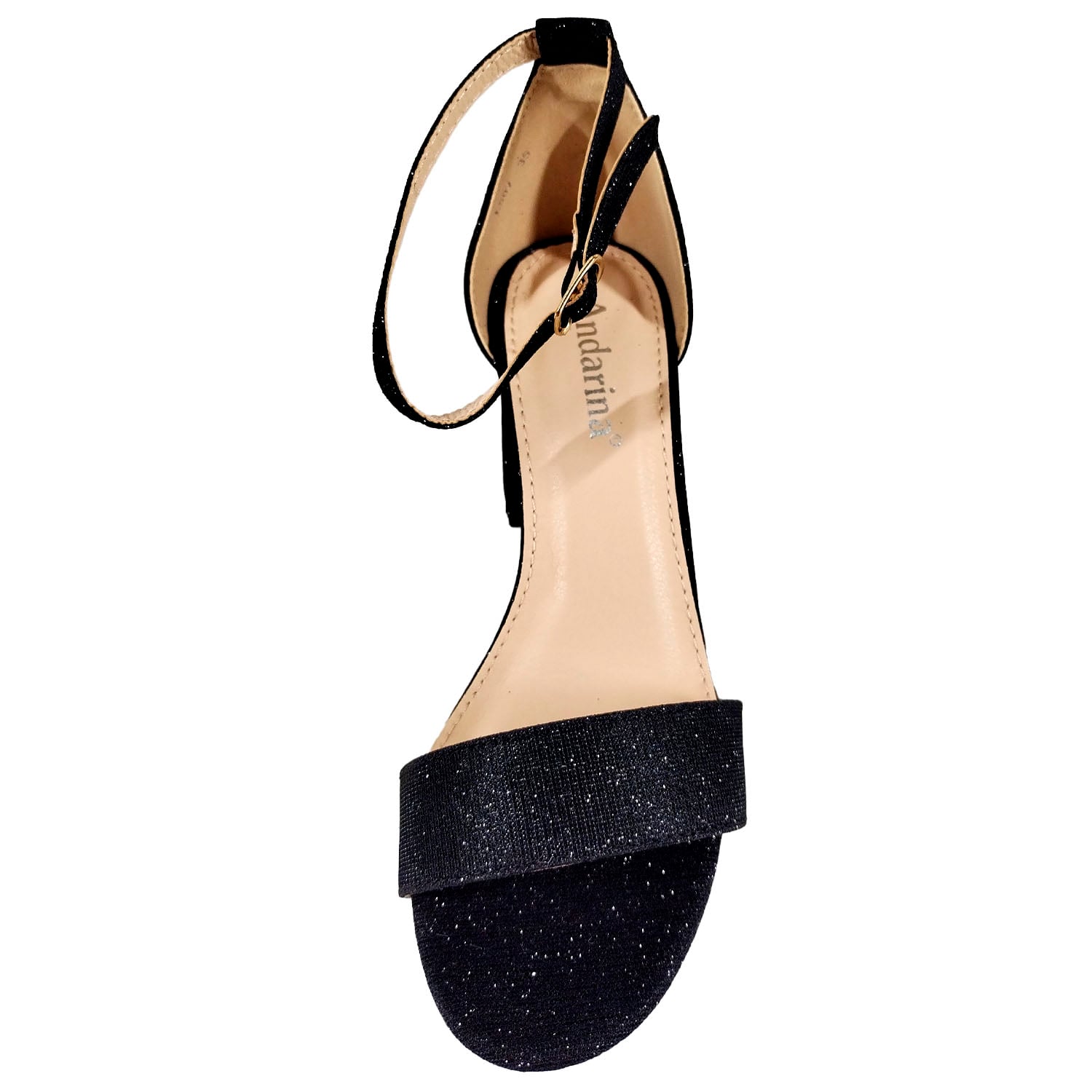 SANDALIAS MUJER MEGABAZAR DE TACO ALTO CON BRILLANTES L5 YASNA - 3