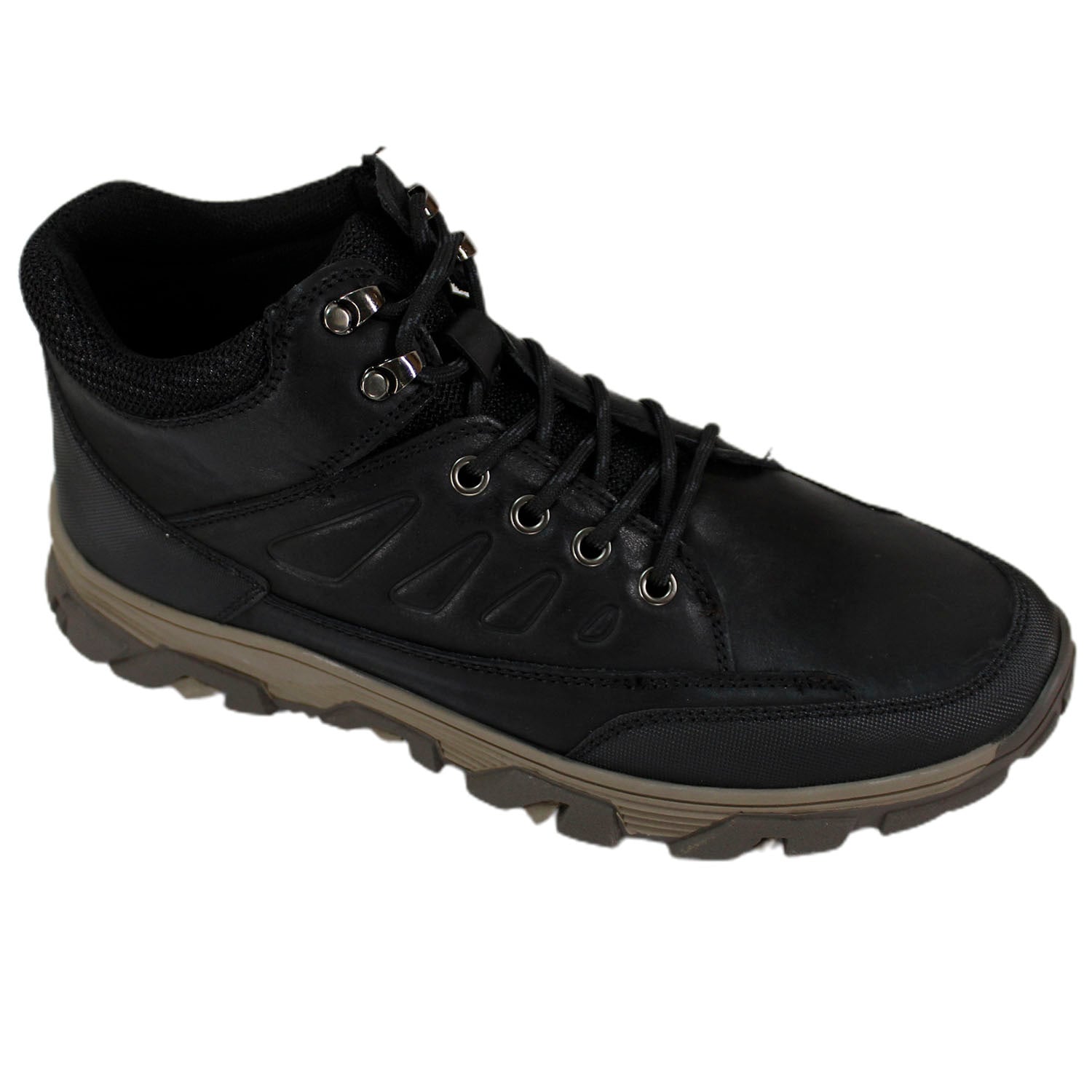 BOTÍN HOMBRE CUERO NEGRO CASUAL L801 MB - 2