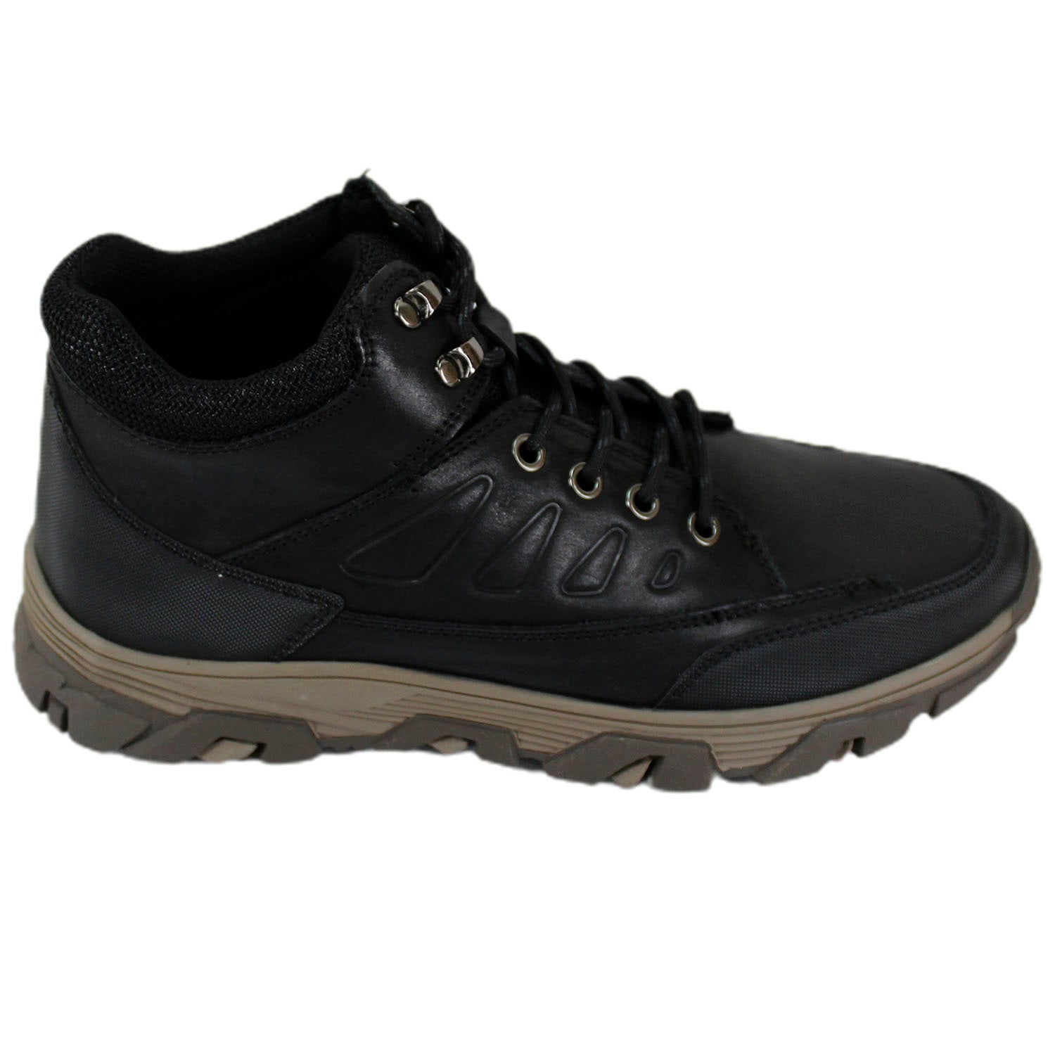BOTÍN HOMBRE CUERO NEGRO CASUAL L801 MB - 3