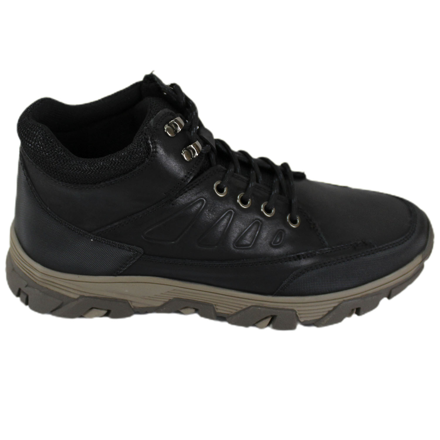 BOTÍN HOMBRE CUERO NEGRO CASUAL L801 MB - 3