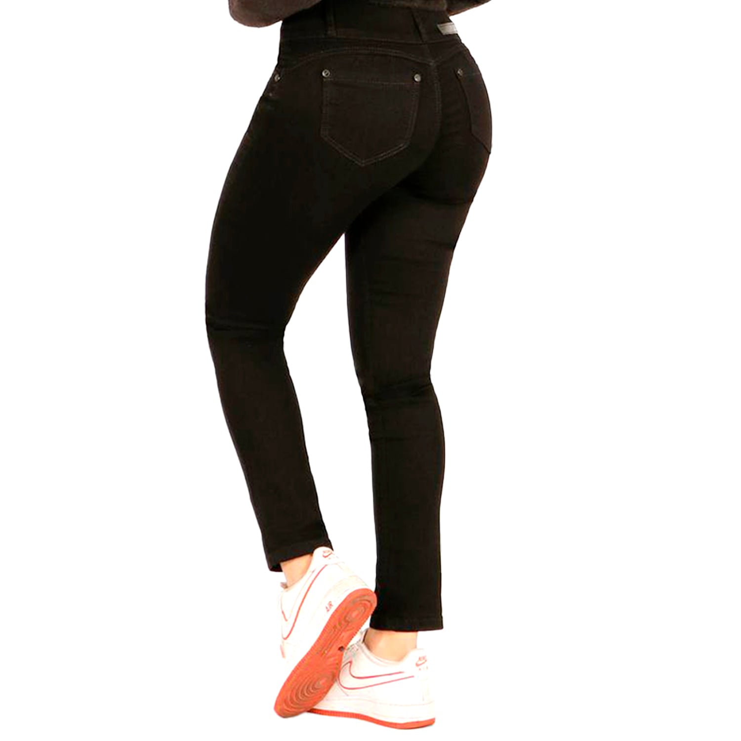 JEANS DE MUJER TIRO ALTO PITILLO J74 YASSNE - 4