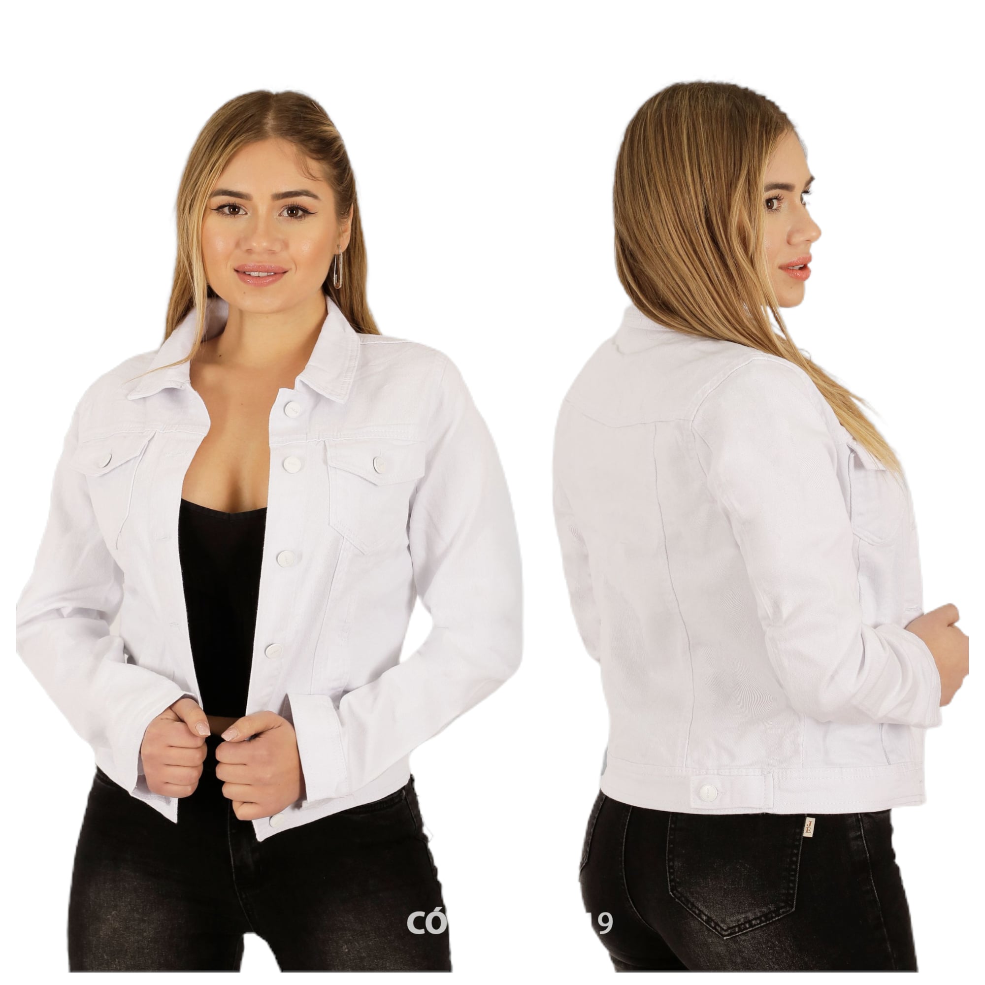 CHAQUETA DE MEZCLILLA PARA MUJER J19 YASSNE - 4