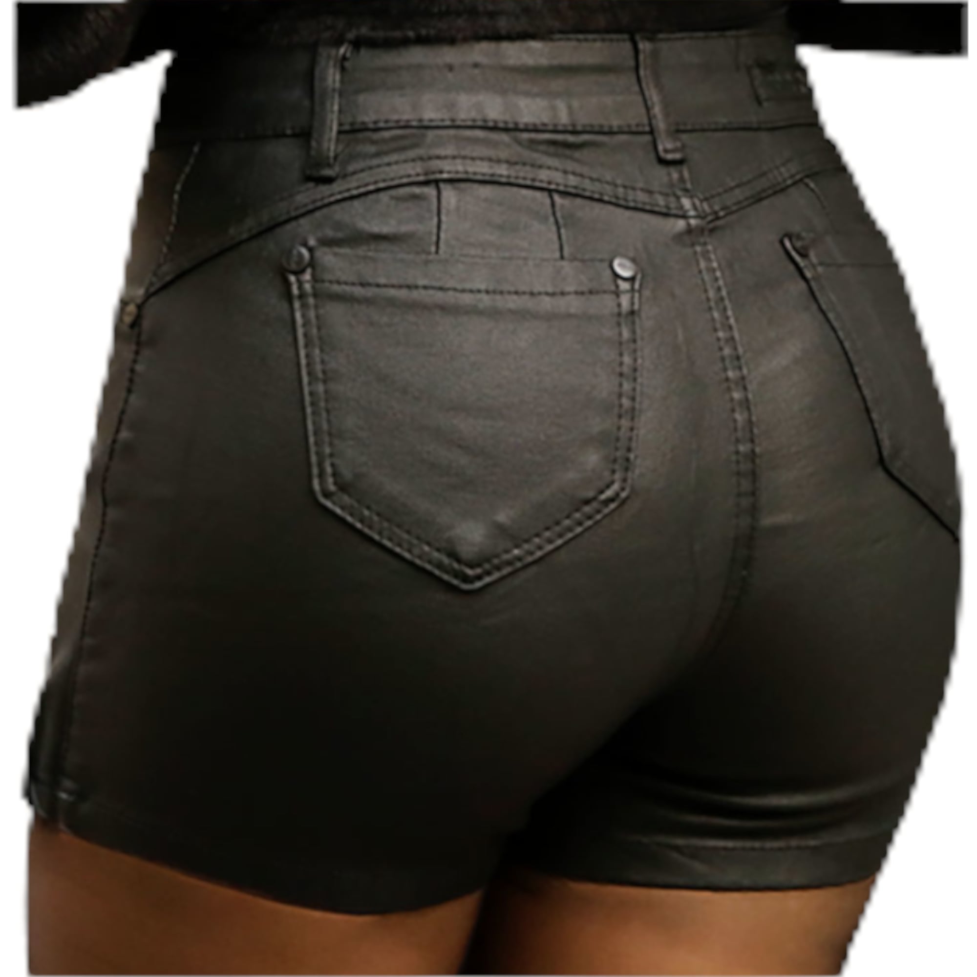 FALDA SHORT MUJER MEGABAZAR NEGRO J2060 J60 YASSNE - 3