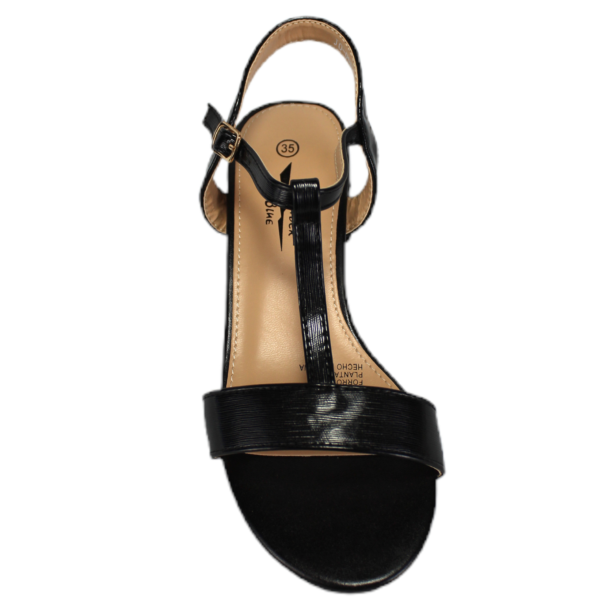 SANDALIA MUJER TACO BAJO J6 YASSNE NEGRO - 3