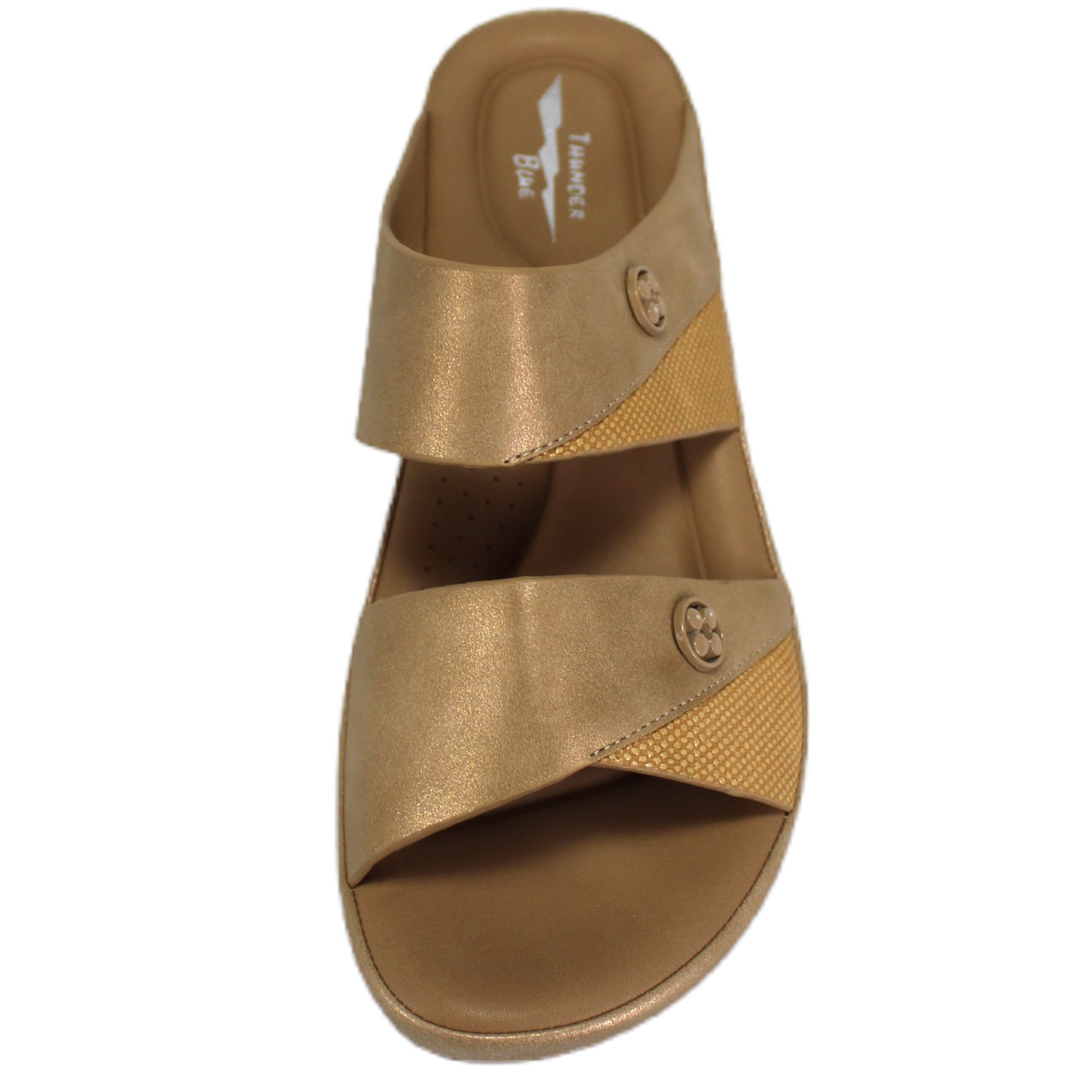 SANDALIA CASUAL MUJER TACO MEDIO H53 YASSNE MARRON - 3